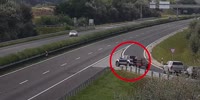 Hungary Highway, car goes for wrong turn