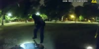 Cops shoot a man stabbing a female cop