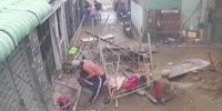 Workers Badly Injured When Scaffolding Collapse In Vietnam