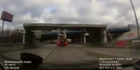 Driver Survives Overpass Collapse