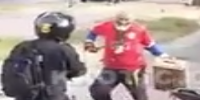 Crazy Old Head With Machete Attacks Police & Gets Deserved Bullet