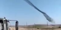 Azerbaijani mi-35 helicopter attacking armenian positions in the first days of combat in the artsakh war
