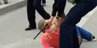 Chinese Police Shoot Knife Wielding Psycho