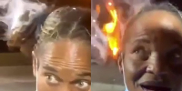 Dude Sets Crackhead On Fire