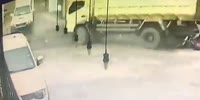 Biker Takes a Bumper to the Face