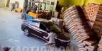 Driver Gets Crushed By Falling Cement Bags