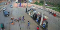 Accident at the gas station