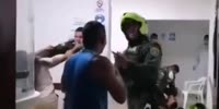Colombians Fight With Police In Hospital