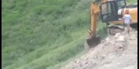 Excavator Goes Into The Wild