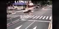 Chinese rider sent flying