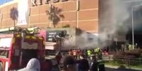 Truck Lost Its Brakes and Crashed Into Bus and Mall *exclusive*