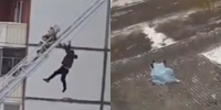 Drugged Russian Falls To His Death From Rescue Ladder