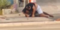 Homeless Junkie With Knife Fights Driver In Brazil