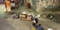 Fight In Busy Slums