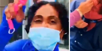 Crazy lady pepper sprays store owner