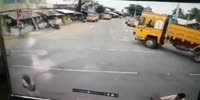 Woman Narrowly Escapes Death