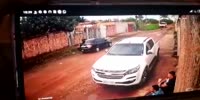 Man Sitting On The Roadside Shot With Shotgun {poor angle}