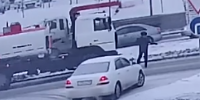 Old Man Flattened by Fuel Truck