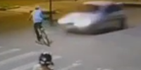 Bicyclist Sent Into Orbit