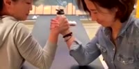 Female Armwrestling Ends With Trauma