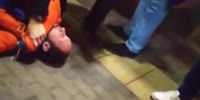 Drunk Troublemaker Beaten In Ukraine