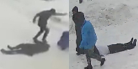 Guy Savagely Jumped In Cold Snows Of Russia