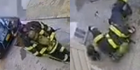 FDNY Firefighter Taken Out By Falling AC