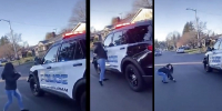 Miniature woman challenges cops