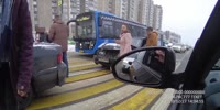 Crash & Road Rage Fight In Russia