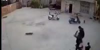 Man Beats Wife with a Scooter