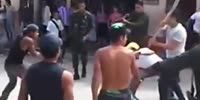 Police shoot more does not prevent machete fight