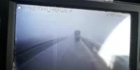 taxi obliterated by truck