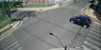 Biker Flies in accident
