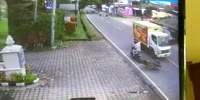 Biker Gets Brain Ejected By Box Truck