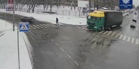 Dude In Headphones Gets Run Over By Truck In Ukraine