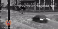 Road accident with cyclist Shenkursk