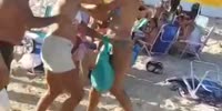 Titties Fighting At The Beach