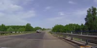 Man gets thrown out of UAZ MiniBus