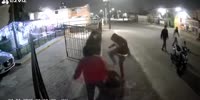 Man Opens Fire & Gets Beaten ( full video )