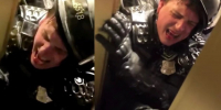 Cop crushed during riot