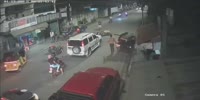 Delivery Guy Gets Run Over