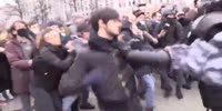 Man Raging Against Moscow Cops