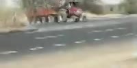 tractor accident caught on camera