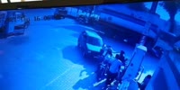 Tiny Car Crushes People At Petrol Pump