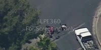 Biker crashes into bus, ending chase