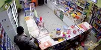 Drunk Prick Cuts His Hand Destroying The Store Over Vodka He Could Not Buy