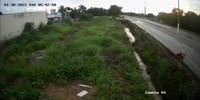 biker gets poled