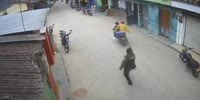 Robbers Shot Dead In Colombia(new angle)
