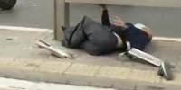 Chinese Driver Injured People At The Bus Stop