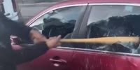 Man Destroys His Baby Mommas Vehicle